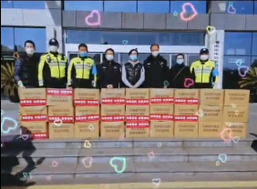 如意菜饭、如意馄饨南京分部，为南京交管局机动大队送去了5000份如意食品